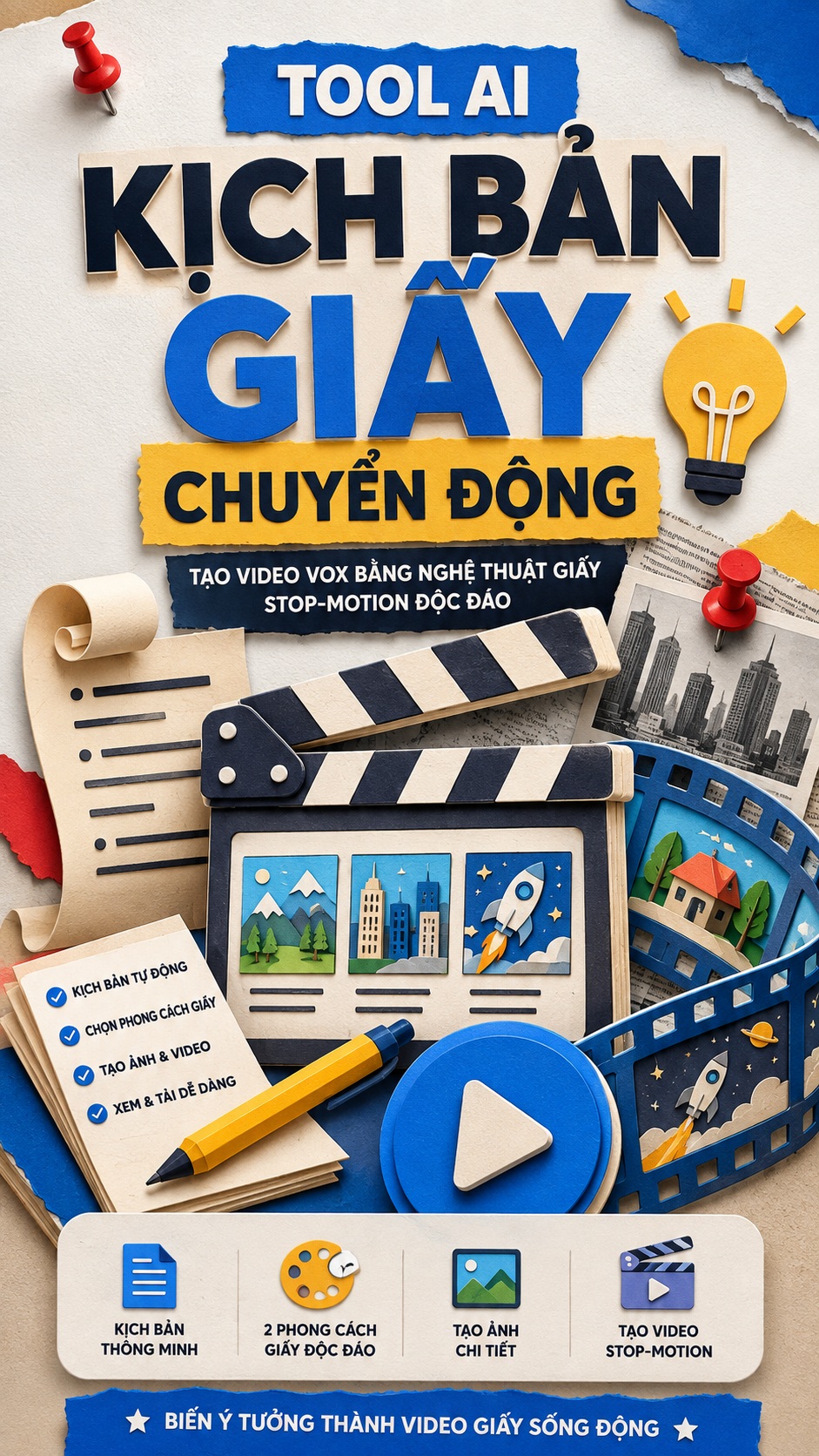 Tạo video dạng giấy VOX