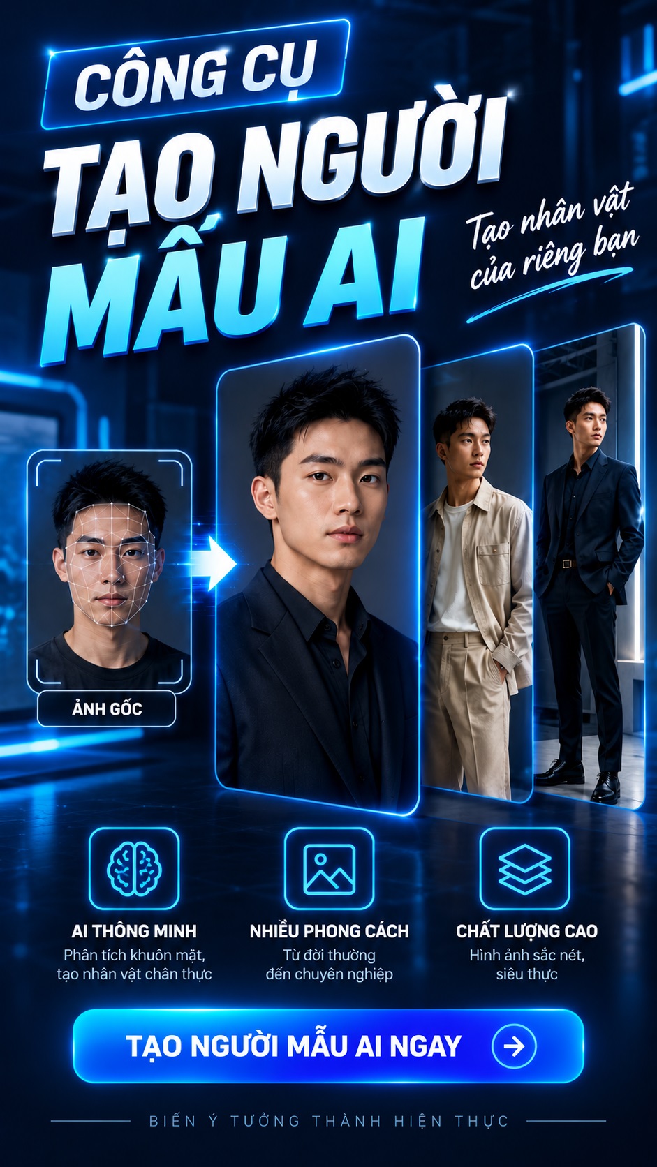 Công cụ tạo ảnh người mẫu AI