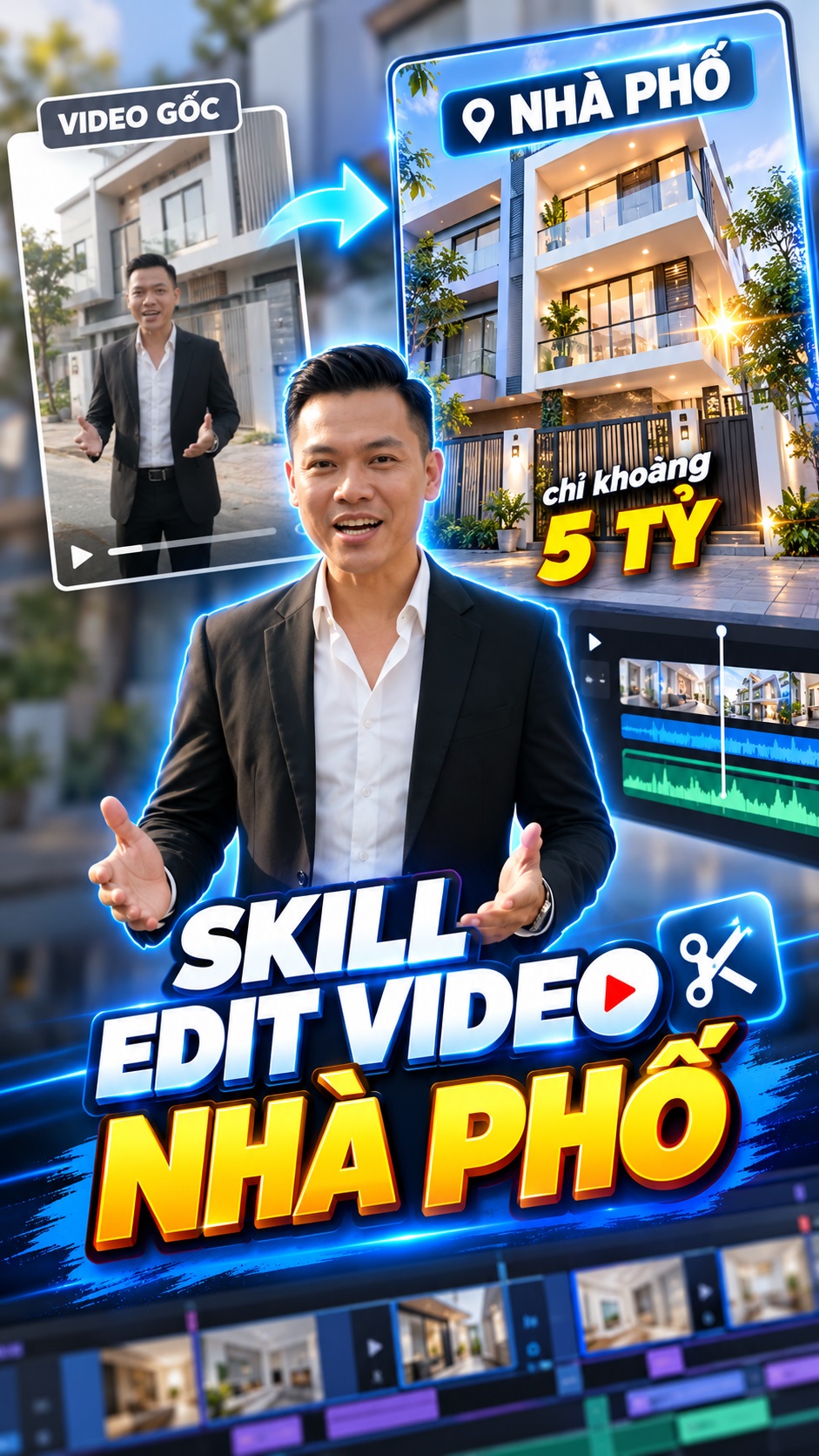 Skill edit video giới thiệu nhà phố (Kiểu 1)